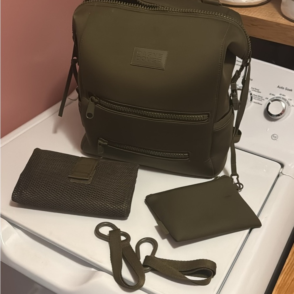 SOLD Danger Dover Neoprene Dark Moss Diaper Bag Backpack